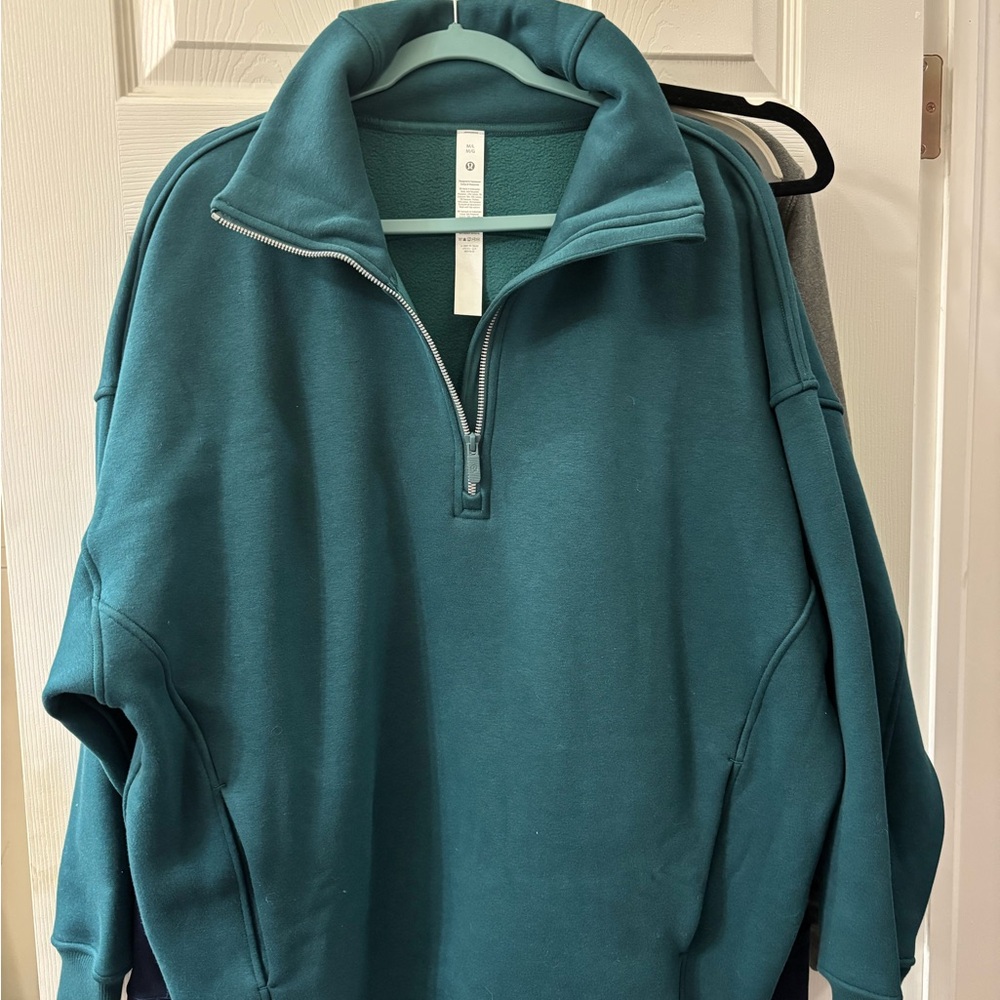 lululemon athletica Deep Teal Zip-Up Jacket